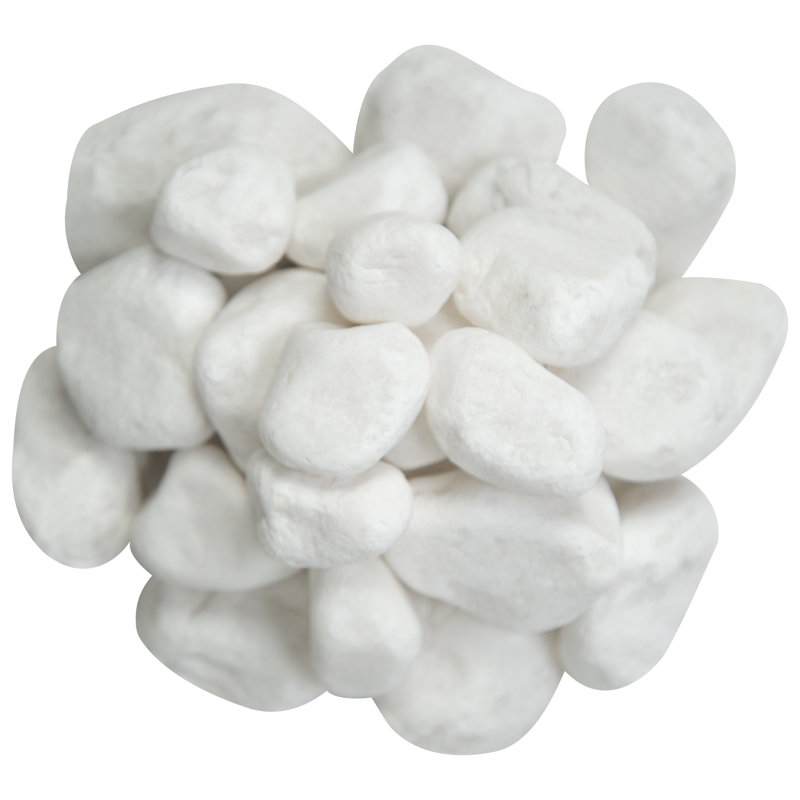 Bag of white pebbles hotsell